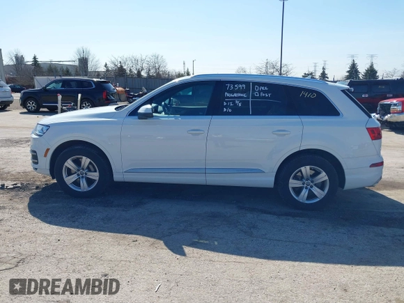 2018 Audi Q7 Premium Plus with VIN WA1LHAF76JD003831, listed as a IAAI auction lot 41781410 with 81,225 mi miles. Bid and sale history available at carsss.com. Image 14.