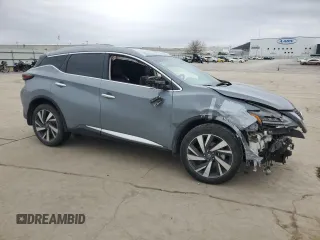 2022 Nissan Murano SL with VIN 5N1AZ2CJ1NC117890, listed as a Copart auction lot 44622575 with 51,664 mi miles and Salvage Title. Bid and sale history available at DreamBid. Image 4.