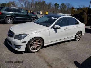 2012 Mercedes-Benz C-Class C 250 Sport with VIN WDDGF4HB0CR196702, listed as a Copart auction lot 53569815 with 129,986 mi miles and Clean Title. Bid and sale history available at carsss.com. Image 1.