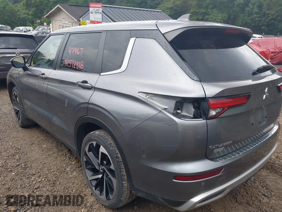 2022 Mitsubishi Outlander SE with VIN JA4J4UA8XNZ013789, listed as a IAAI auction lot 42572318 with 47,467 mi miles and . Bid and sale history available at DreamBid. Image 3.
