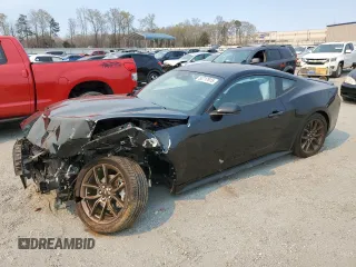 2024 Ford Mustang EcoBoost with VIN 1FA6P8TH5R5121733, listed as a Copart auction lot 50717815 with 9,748 mi miles and Salvage Title. Bid and sale history available at carsss.com. Image 1.