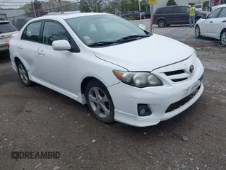2011 Toyota Corolla L with VIN 2T1BU4EE5BC663064, listed as a IAAI auction lot 42142964 with 197,219 mi miles. Bid and sale history available at carsss.com. Image 1.