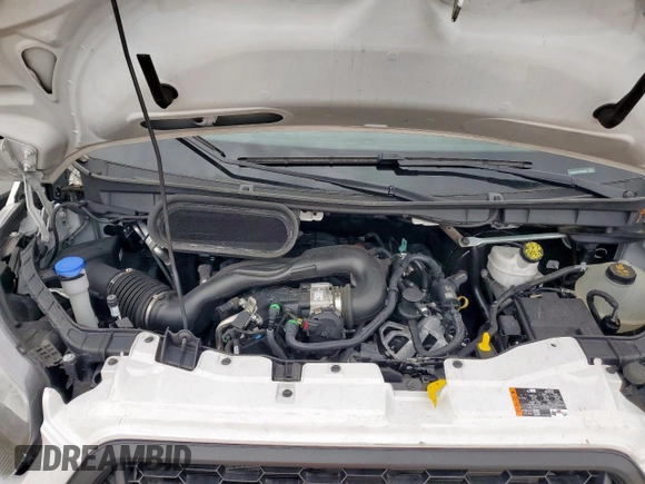2023 Ford Transit Cargo with VIN 1FTBW9C89PKB88609, listed as a Copart auction lot 63399805 with 25,083 mi miles and Salvage title. Bid and sale history available at DreamBid. Image 12.