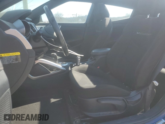 2017 Hyundai Veloster Value Edition with VIN KMHTC6AD3HU324388, listed as a Copart auction lot 48228705 with 82,668 mi miles and Salvage Title. Bid and sale history available at carsss.com. Image 7.