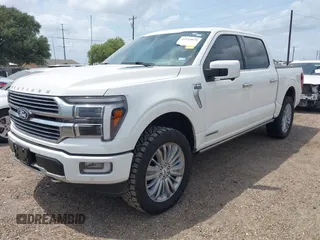 2024 Ford F-150 with VIN 1FTFW7LD1RFB88697, listed as a IAAI auction lot 42143029 with 6,996 mi miles and . Bid and sale history available at DreamBid. Image 2.