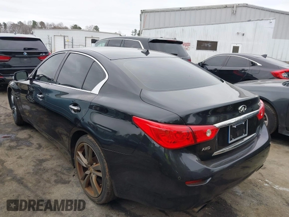 2017 Infiniti Q50 3.0t Premium with VIN JN1EV7AR6HM838604, listed as a IAAI auction lot 41515766 with 60,611 mi miles. Bid and sale history available at carsss.com. Image 3.