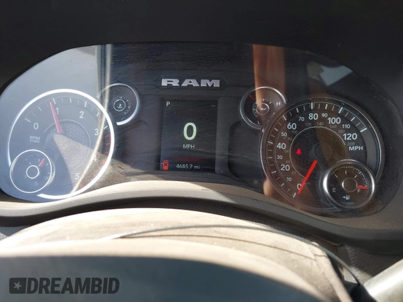 2024 Ram 2500 Tradesman with VIN 3C6UR5CLXRG222734, listed as a IAAI auction lot 41689397 with 4,685 mi miles and . Bid and sale history available at DreamBid. Image 7.