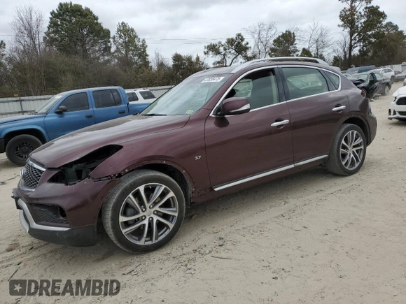 2017 Infiniti QX50 z VIN JN1BJ0RR8HM413623, wystawiony jako Copart lot #47838475 z przebiegiem 50 599 mil mil oraz Szkoda całkowita • Salvage title. Historia ofert i sprzedaży dostępna na DreamBid. Obrazek 1.