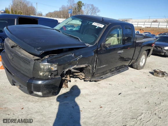 2010 Chevrolet Silverado 1500 LT with VIN 1GCSKSE30AZ269694, listed as a Copart auction lot 87296874 with 116,556 mi miles and Salvage Title. Bid and sale history available at carsss.com. Image 1.