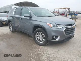 2020 Chevrolet Traverse LT Cloth with VIN 1GNERGKW3LJ161664, listed as a IAAI auction lot 41637221 with 64,180 mi miles. Bid and sale history available at carsss.com. Image 1.