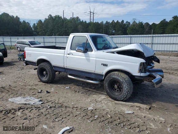 1995 Ford F-150 Special with VIN 1FTEF14N7SNB78610, listed as a Copart auction lot 72466834 with 194217 miles and Clean Title. Bid and sale history available at carsss.com. Image 4.