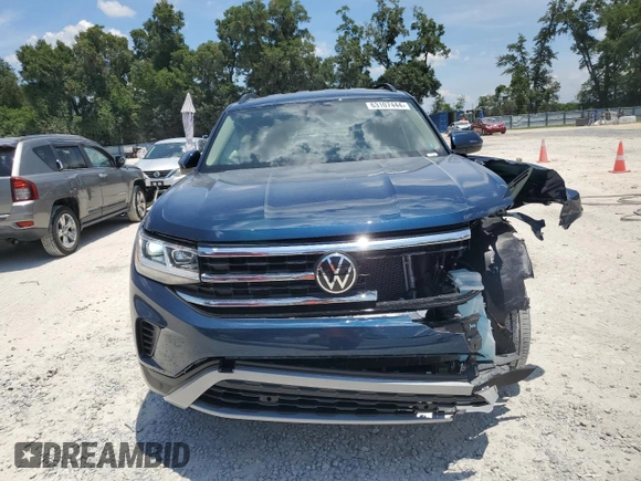 2022 Volkswagen Atlas SE with VIN 1V2WP2CAXNC508048, listed as a Copart auction lot 63107444 with 23,844 mi miles and Salvage title. Bid and sale history available at DreamBid. Image 5.