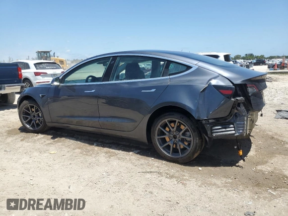 2018 Tesla Model 3 Long Range Battery with VIN 5YJ3E1EA9JF044636, listed as a Copart auction lot 54218955 with 66,126 mi miles and Salvage Title. Bid and sale history available at DreamBid. Image 2.