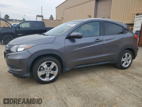 2016 Honda HR-V EX-L w/Navi with VIN 3CZRU5H7XGM709627, listed as a Copart auction lot 49916365 with 133,309 mi miles and Salvage Title. Bid and sale history available at carsss.com. Image 1.