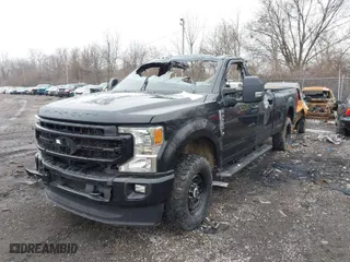 2022 Ford Super Duty F-250 SRW XL with VIN 1FT7W2BN9NEG31907, listed as a IAAI auction lot 41554057 with 1 mi miles. Bid and sale history available at carsss.com. Image 2.
