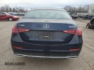 2022 Mercedes-Benz C 300 with VIN W1KAF4HB7NR061578, listed as a Copart auction lot 50004145 with 22,241 mi miles and Salvage Title. Bid and sale history available at DreamBid. Image 6.