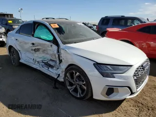 2022 Audi A3 Premium with VIN WAUGUDGYXNA013231, listed as a Copart auction lot 71074913 with 7,709 mi miles. Bid and sale history available at carsss.com. Image 4.