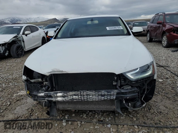 2014 Audi A4 Premium with VIN WAUBFAFL5EN029502, listed as a Copart auction lot 53339755 with 120,864 mi miles and Salvage Title. Bid and sale history available at carsss.com. Image 5.