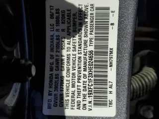2017 Honda Civic Sedan EX-T with VIN 19XFC1F3XHE024656, listed as a Copart auction lot 45281715 with 106,771 mi miles and Salvage Title. Bid and sale history available at carsss.com. Image 15.