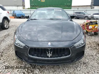 2016 Maserati Ghibli S Q4 with VIN ZAM57RTA4G1185177, listed as a Copart auction lot 55495705 with 51,486 mi miles and Salvage Title. Bid and sale history available at carsss.com. Image 5.