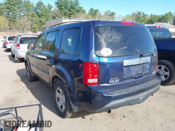 2013 Honda Pilot LX with VIN 5FNYF4H26DB071693, listed as a IAAI auction lot 42124357 with 151,494 mi miles and . Bid and sale history available at DreamBid. Image 3.