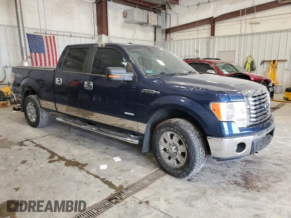 2011 Ford F-150 XLT with VIN 1FTFW1ET0BFC87020, listed as a Copart auction lot 58845915 with 137,315 mi miles and Clean title. Bid and sale history available at DreamBid. Image 4.