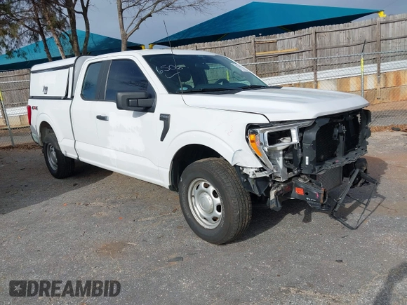 2021 Ford F-150 XL with VIN 1FTEX1EP0MKE07923, listed as a IAAI auction lot 41726506 with 99,518 mi miles and . Bid and sale history available at DreamBid. Image 1.