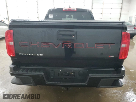 2021 Chevrolet Colorado 4WD Work Truck with VIN 1GCHTBEN1M1146191, listed as a Copart auction lot 71677954 with 67,248 mi miles and Salvage Title. Bid and sale history available at carsss.com. Image 6.