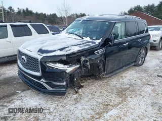 2018 Infiniti QX80 with VIN JN8AZ2NE6J9195243, listed as a IAAI auction lot 41348355 with 119,402 mi miles and . Bid and sale history available at DreamBid. Image 18.