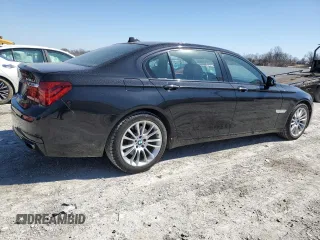 2015 BMW 7 Series 740Li xDrive with VIN WBAYF4C58FD874143, listed as a Copart auction lot 48456145 with 109,610 mi miles and Salvage Title. Bid and sale history available at carsss.com. Image 3.