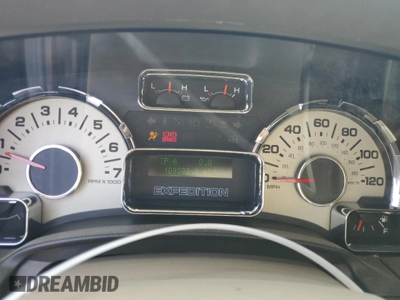 2014 Ford Expedition Max XLT with VIN 1FMJK1J59EEF47949, listed as a Copart auction lot 55093955 with 109,322 mi miles and Salvage Title. Bid and sale history available at DreamBid. Image 9.