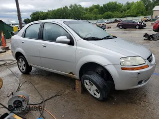 2006 Chevrolet Aveo LS with VIN KL1TD566X6B554368, listed as a Copart auction lot 61682645 with 97,701 mi miles and Salvage title. Bid and sale history available at DreamBid. Image 4.