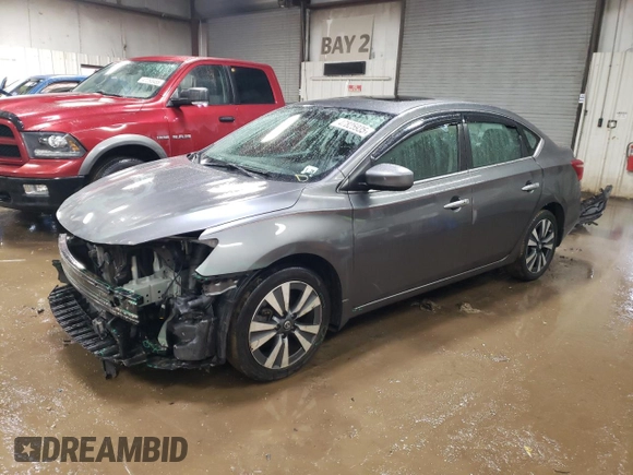 2019 Nissan Sentra S with VIN 3N1AB7AP9KY408995, listed as a Copart auction lot 47825935 with 82,077 mi miles and Salvage Title. Bid and sale history available at carsss.com. Image 1.