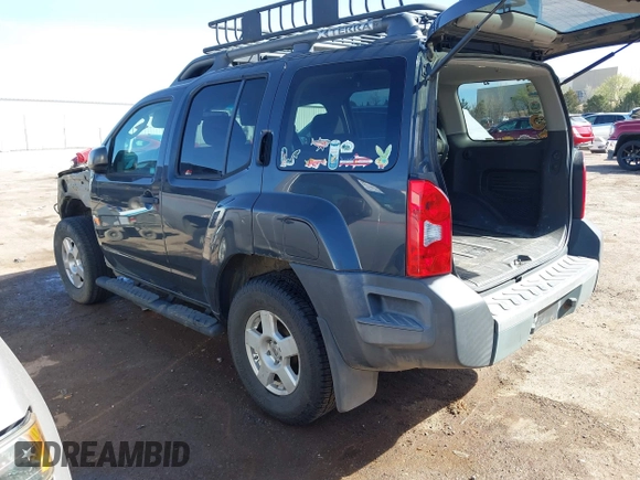 2007 Nissan Xterra SE with VIN 5N1AN08W67C537328, listed as a IAAI auction lot 41861191 with 202,001 mi miles and . Bid and sale history available at DreamBid. Image 3.