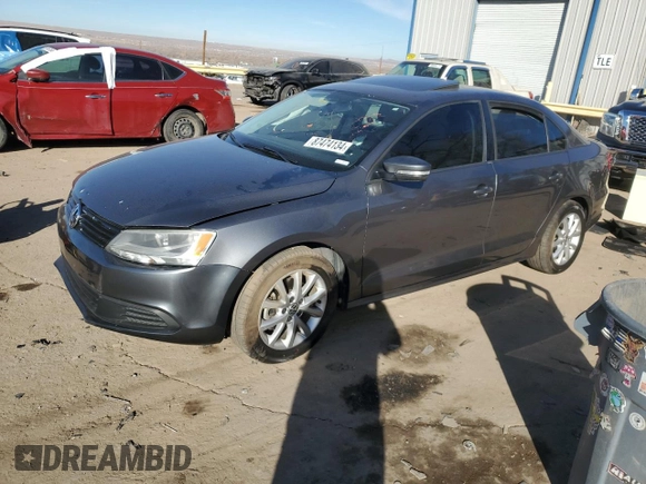 2012 Volkswagen Jetta Sedan SE w/Convenience & Sunroof PZEV with VIN 3VWBP7AJ9CM362993, listed as a Copart auction lot 87474134 with 95,376 mi miles and Salvage Title. Bid and sale history available at carsss.com. Image 1.