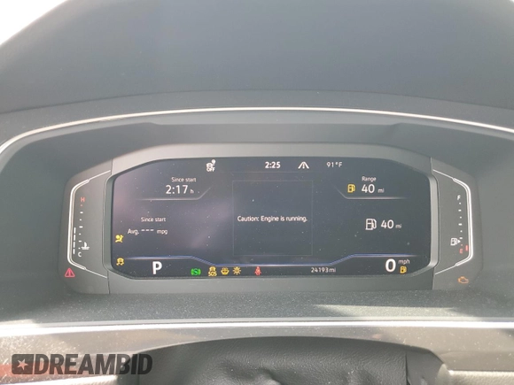 2024 Volkswagen Tiguan SEL R-Line with VIN 3VV4B7AX3RM199363, listed as a Copart auction lot 58811365 with 24,193 mi miles and Clean title. Bid and sale history available at DreamBid. Image 9.