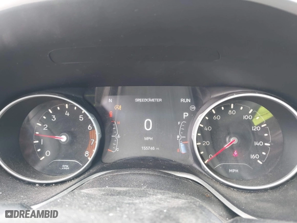 2018 Jeep Compass Latitude with VIN 3C4NJCBB3JT125517, listed as a IAAI auction lot 42132890 with 155,746 mi miles. Bid and sale history available at carsss.com. Image 7.