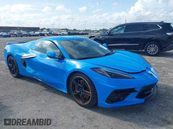 2023 Chevrolet Corvette 2LT with VIN 1G1YB2D49P5131567, listed as a IAAI auction lot 42005964 with Not provided miles and . Bid and sale history available at DreamBid. Image 1.