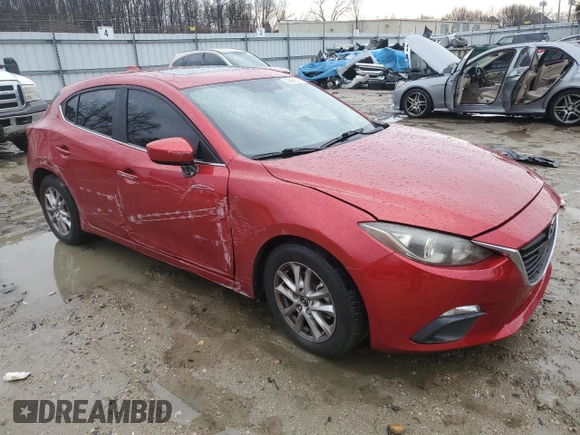 2014 Mazda 3 i Grand Touring with VIN JM1BM1M70E1137547, listed as a Copart auction lot 43089535 with 145,063 mi miles and Salvage Title. Bid and sale history available at DreamBid. Image 4.