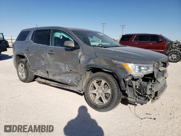 2019 GMC Acadia SLE with VIN 1GKKNKLA9KZ266629, listed as a Copart auction lot 46946115 with 107,122 mi miles and Salvage Title. Bid and sale history available at carsss.com. Image 4.
