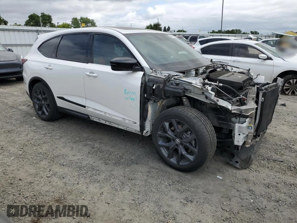 2023 Acura MDX w/A-Spec Package с VIN 5J8YE1H09PL001351, выставлен на аукционе Copart как лот 53313525 с пробегом 42 130 миль миль и Списание • Salvage title. История ставок и продаж доступна на DreamBid. Изображение 4.