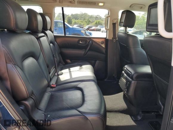 2018 Nissan Armada SL with VIN JN8AY2ND2JX000079, listed as a Copart auction lot 54400655 with 122,115 mi miles and Salvage Title. Bid and sale history available at DreamBid. Image 11.