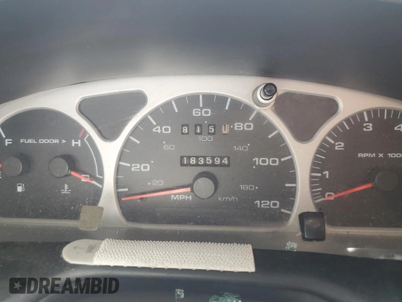 2002 Mercury Sable LS Premium with VIN 1MEHM55S02A621328, listed as a Copart auction lot 59556805 with 183,594 mi miles and Salvage title. Bid and sale history available at DreamBid. Image 9.