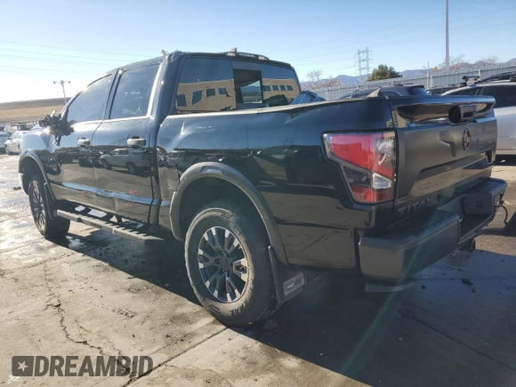 2024 Nissan Titan Pro-4X z VIN 1N6AA1ED8RN104641, wystawiony jako Copart lot #83624614 z przebiegiem 19 065 mil mil oraz Szkoda całkowita • Salvage title. Historia ofert i sprzedaży dostępna na DreamBid. Obrazek 2.