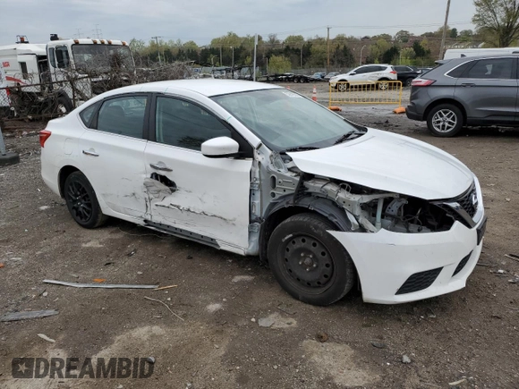 2019 Nissan Sentra S with VIN 3N1AB7AP1KY344824, listed as a Copart auction lot 52818505 with 81,651 mi miles and Salvage title. Bid and sale history available at DreamBid. Image 4.