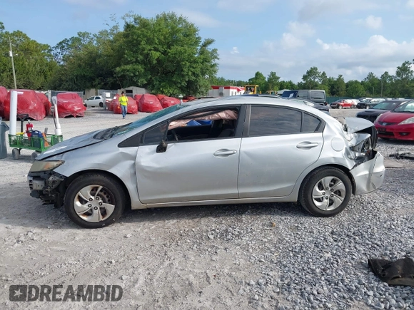 2013 Honda Civic LX with VIN 2HGFB2F57DH541438, listed as a IAAI auction lot 42442852 with Not provided miles and . Bid and sale history available at DreamBid. Image 14.