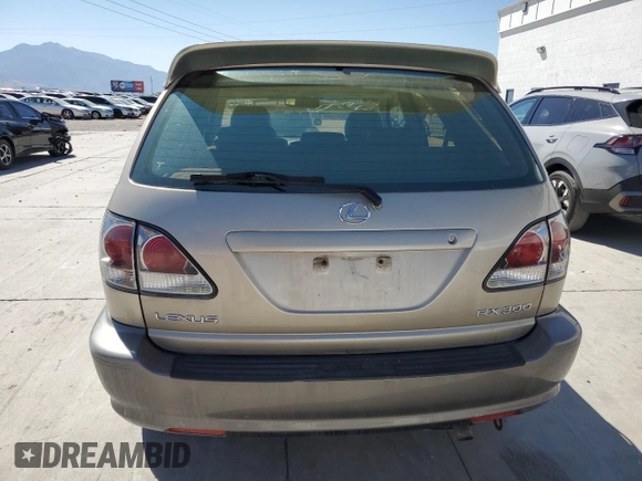 2001 Lexus RX 300 with VIN JTJHF10U010198376, listed as a Copart auction lot 67970574 with 216,969 mi miles and Clean Title. Bid and sale history available at carsss.com. Image 6.