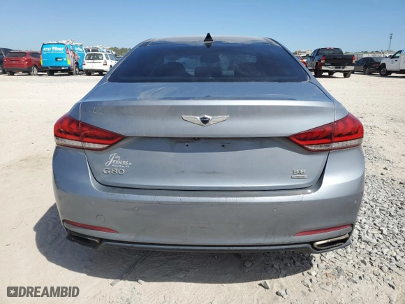 2017 Genesis G80 3.8L with VIN KMHGN4JE3HU193018, listed as a Copart auction lot 49795015 with 83,848 mi miles and Salvage Title. Bid and sale history available at carsss.com. Image 6.