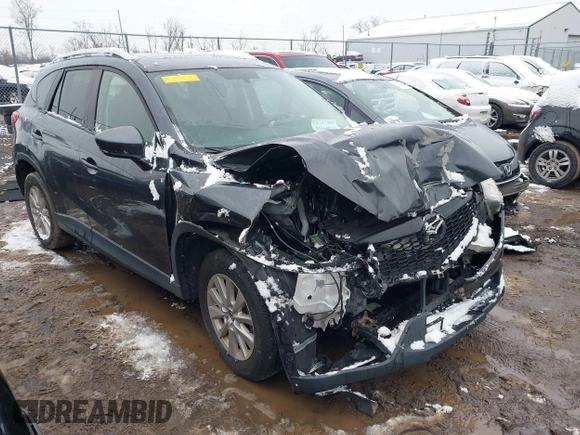 2014 Mazda CX-5 Touring with VIN JM3KE2CY2E0407453, listed as a IAAI auction lot 41564916 with 104,852 mi miles. Bid and sale history available at carsss.com. Image 1.