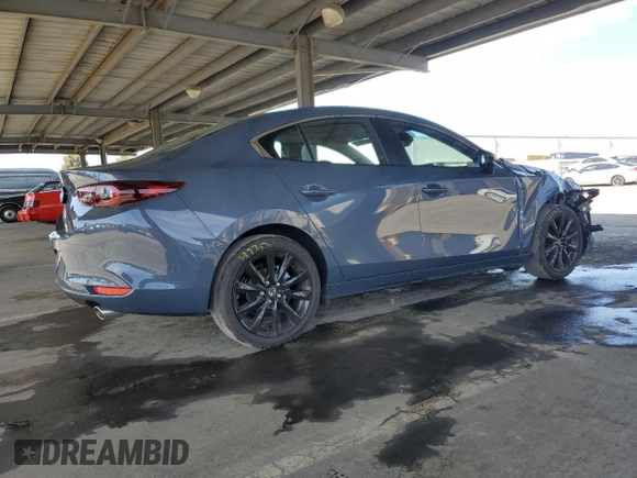 2025 Mazda 3 S Carbon Edition with VIN JM1BPBCM5S1775311, listed as a Copart auction lot 52108395 with 2,390 mi miles and Non Repairable. Bid and sale history available at DreamBid. Image 3.
